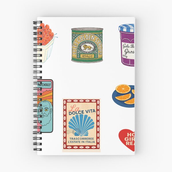Item preview, Retro Food & Label Sticker Sheet – Colorful Vintage Graphic Collage designed and sold by weirdfishes123.