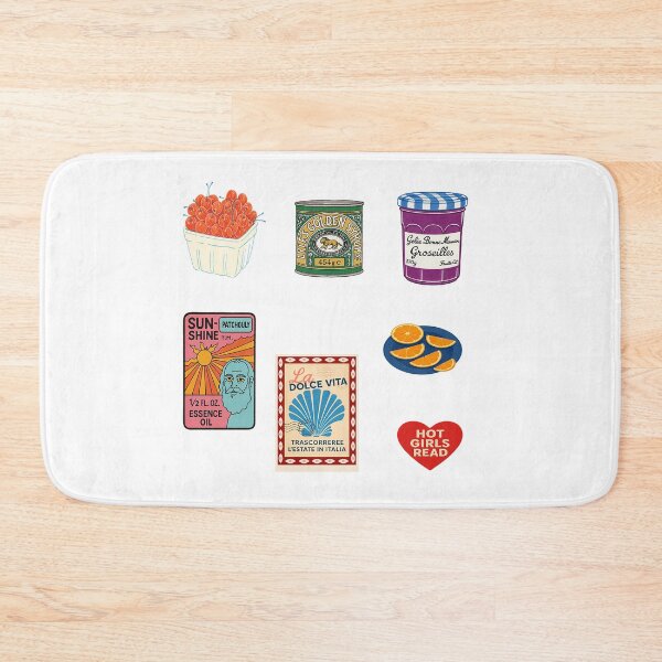 Item preview, Retro Food & Label Sticker Sheet – Colorful Vintage Graphic Collage designed and sold by weirdfishes123.