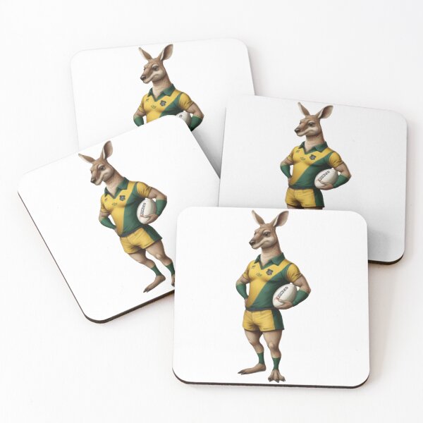 Item preview, Kangaroo rugby player designed and sold by RAA-Logo-Image.