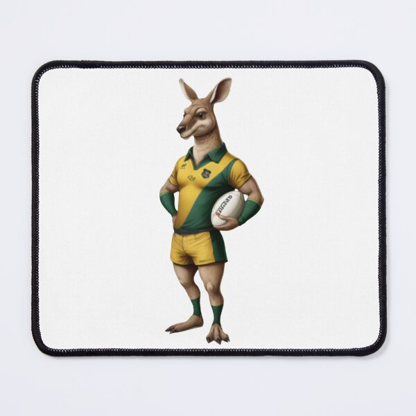Item preview, Kangaroo rugby player designed and sold by RAA-Logo-Image.