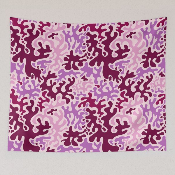 Item preview, Retro abstract shapes pattern - orchids designed and sold by Deepness2023.