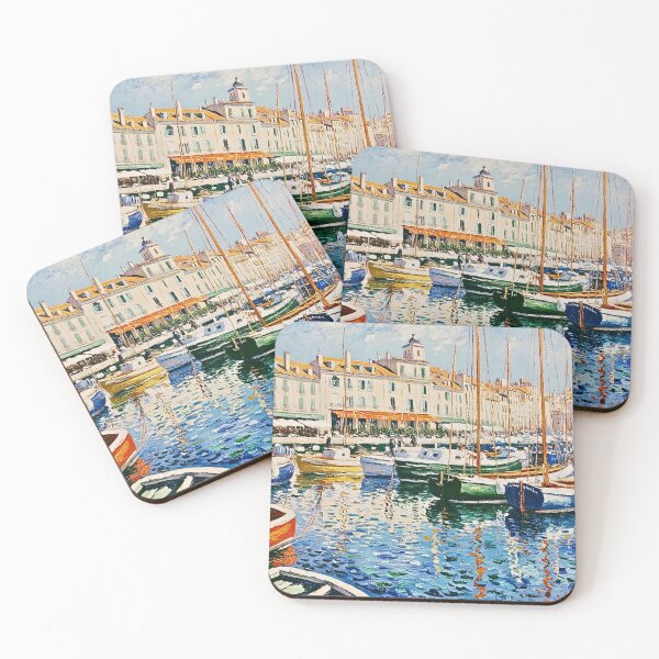 Item preview, vintage harbour scene with sailboats designed and sold by SKULLARTISTRY.