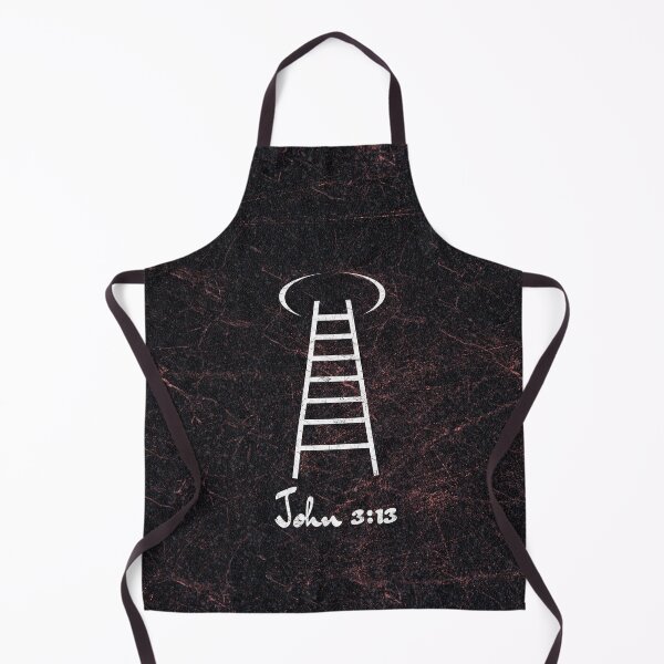 Item preview, Jesus Christ Ascension to Heaven – Simple Ladder Concept Minimal Abstract Design | White color for darker background designed and sold by ZechJohnRB.