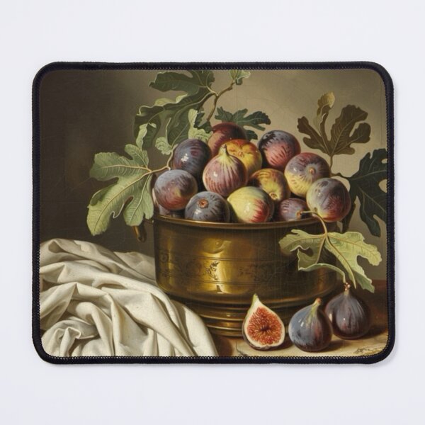 Item preview, Figs Fruit in Brass Pot | French Country Still Life Painting designed and sold by CARRAANN.