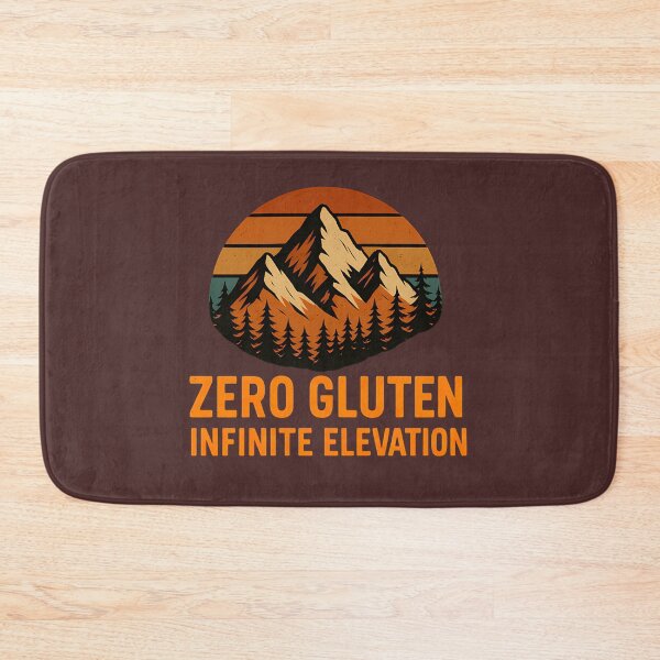 Item preview, Zero Gluten Infinite Elevation – Celiac Hiking Quote designed and sold by tinytwist.