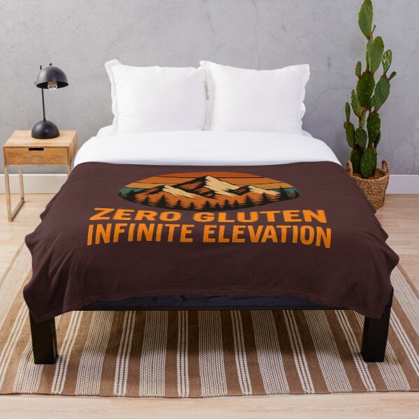 Item preview, Zero Gluten Infinite Elevation – Celiac Hiking Quote designed and sold by tinytwist.