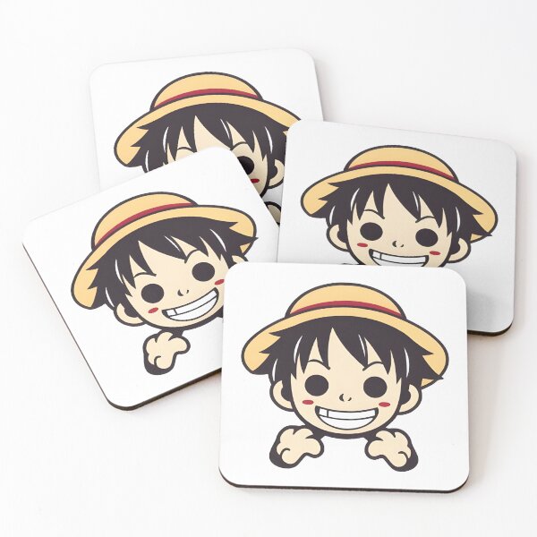 Item preview, Minimalist Chibi Pirate Head – Cute Anime Style Cartoon Face Design Luffy designed and sold by Greemo03.