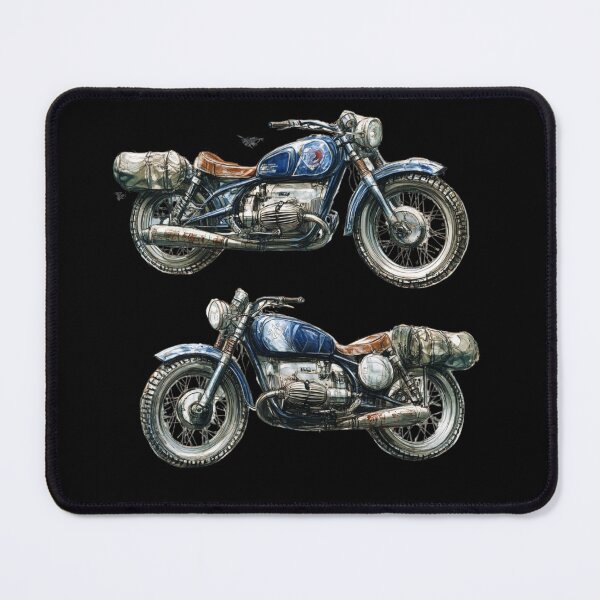 Item preview, Retro Touring Motorcycle – Vintage Boxer Engine Adventure Bike Art designed and sold by MomentumbyOla.