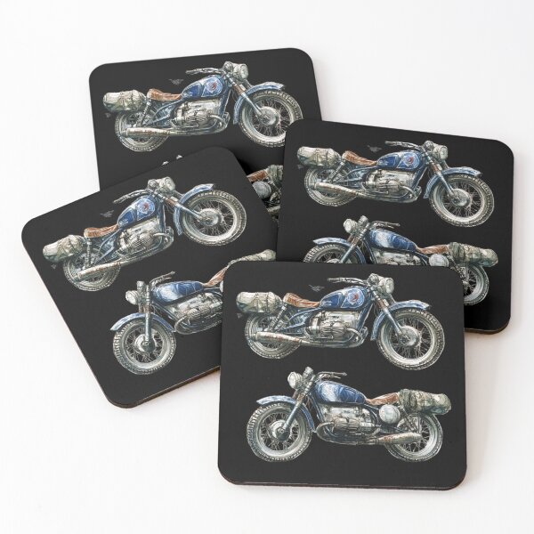 Item preview, Retro Touring Motorcycle – Vintage Boxer Engine Adventure Bike Art designed and sold by MomentumbyOla.