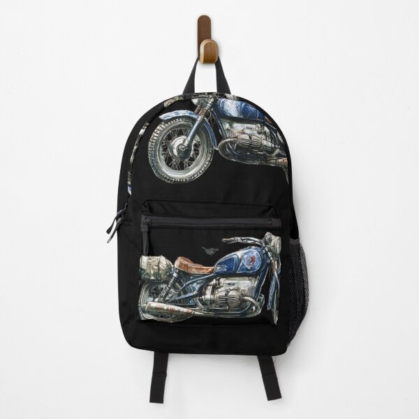 Item preview, Retro Touring Motorcycle – Vintage Boxer Engine Adventure Bike Art designed and sold by MomentumbyOla.