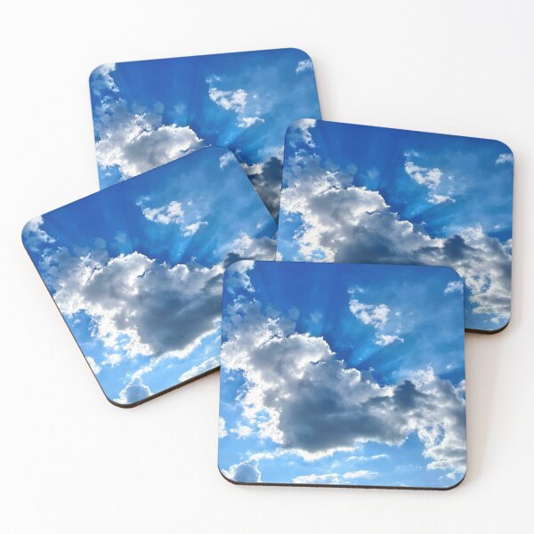 Item preview, Blue Sky, White Clouds and Sun Rays designed and sold by LeslieMac713.