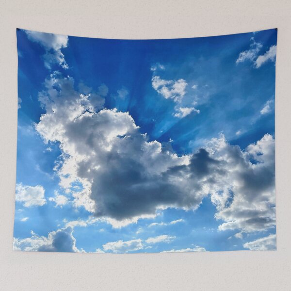 Item preview, Blue Sky, White Clouds and Sun Rays designed and sold by LeslieMac713.