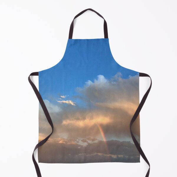 Item preview, Blue Sky with Rainbow and Golden Clouds designed and sold by LeslieMac713.