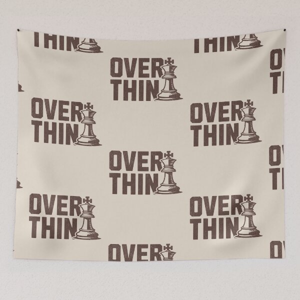 Item preview, Overthinking Chess King Funny Overthinker Chess Player designed and sold by KLArtzStore.