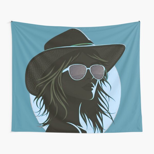 Item preview, Summer Memories – Woman’s Silhouette with Hat & Glasses  designed and sold by AB-Shop25.