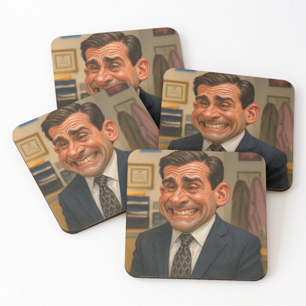 Item preview, Funny Office Boss Caricature – Smiling Suit Character Painting The Office designed and sold by Greemo03.