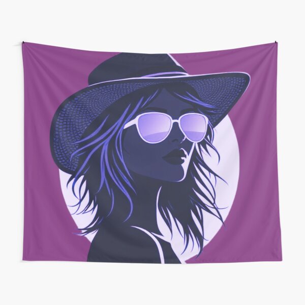 Item preview, Summer Memories – Woman’s Silhouette with Hat & Glasses  designed and sold by AB-Shop25.