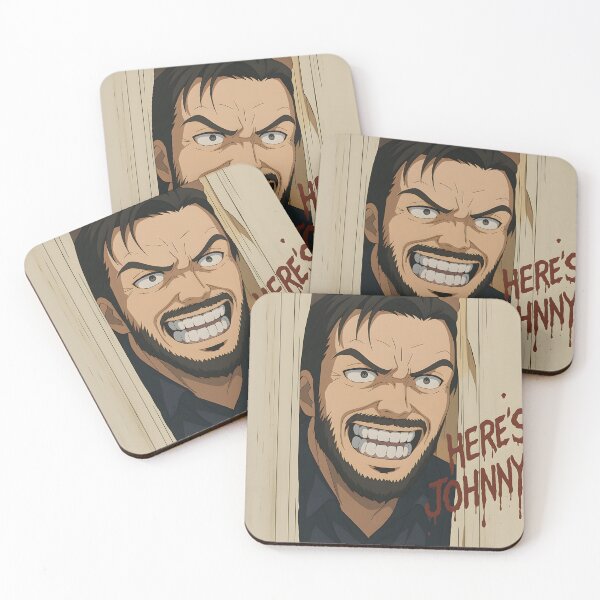 Item preview, Here's Johnny Anime Parody – Creepy Door Scene Horror Tribute designed and sold by Greemo03.