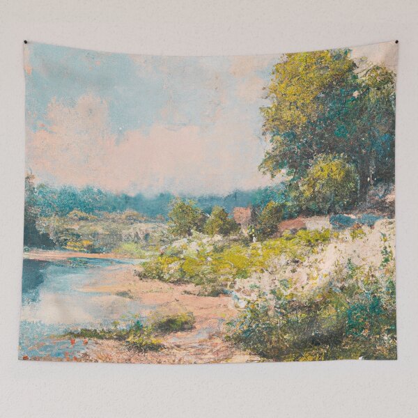 Item preview, Beautiful Countryside Landscape Wall Art – Rustic Rural Nature Print for Farmhouse Home Decor designed and sold by SKULLARTISTRY.