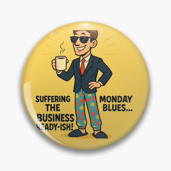 Item preview, Business Ready-ish Monday Blues Funny Remote Work T-Shirt | YourRandomStore designed and sold by YourRandomStore.