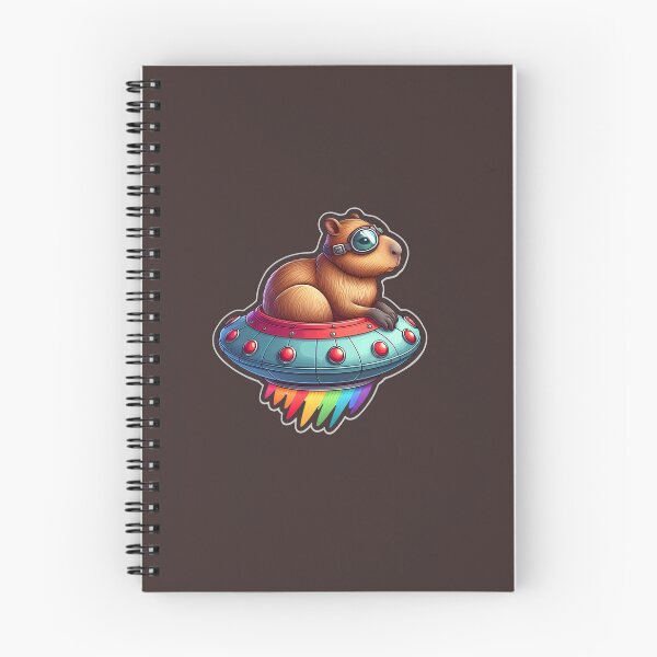 Item preview, UFO Rainbow Capybara designed and sold by ArtistEmbrace.
