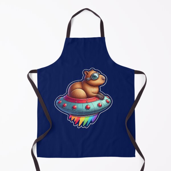 Item preview, UFO Rainbow Capybara designed and sold by ArtistEmbrace.
