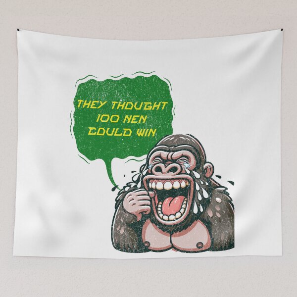 Item preview, 100 Men vs Gorilla – Funny Gorilla Laughing Meme T-Shirt designed and sold by drwho107.