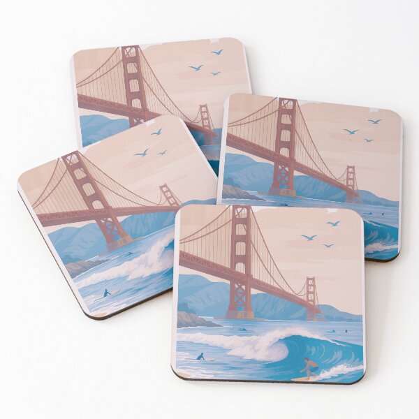 Item preview, San Francisco (Fort Point) designed and sold by RetroCoastalArt.