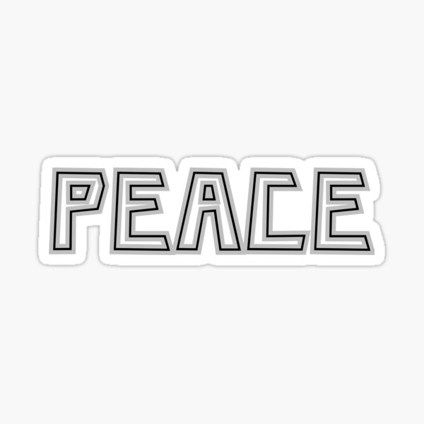 Item preview, PEACE – Minimal Line Typography designed and sold by Ketanot.