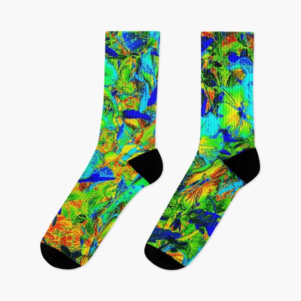 Item preview, Abstract Colorful Flipped Flowers 28 designed and sold by SXW Designs.
