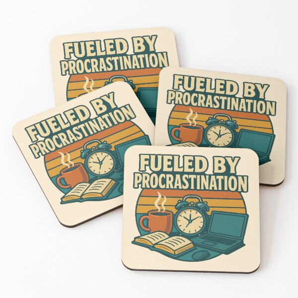 Item preview, Fueled by Procrastination designed and sold by Design Delinquent.