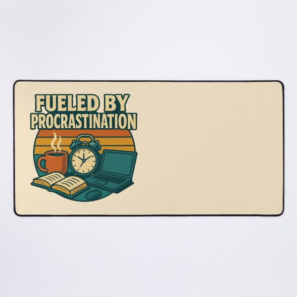 Item preview, Fueled by Procrastination designed and sold by Design Delinquent.