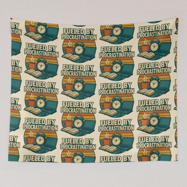 Item preview, Fueled by Procrastination designed and sold by Design Delinquent.