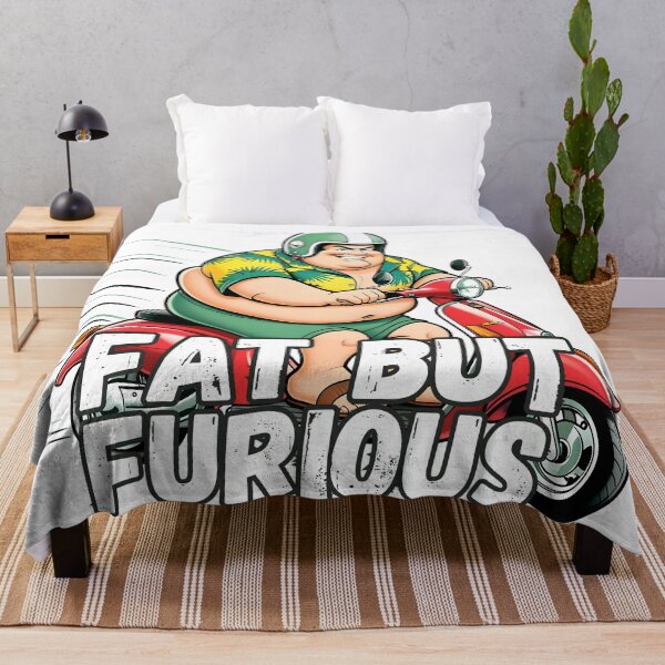 Item preview, Fat But Furious ?? | Funny Scooter Cartoon Art designed and sold by PING 999 STUDIO.