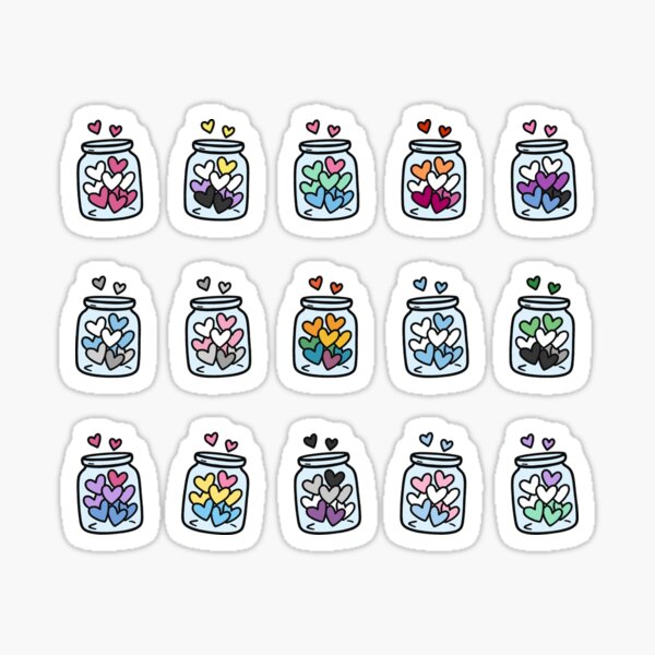 Artikel-Vorschau von Dezentes Pride Herz-Glasflaggen-Paket – LGBTQ+ Inklusives Set zur Feier der Liebe und Einheit, designt und verkauft von gyenayme.