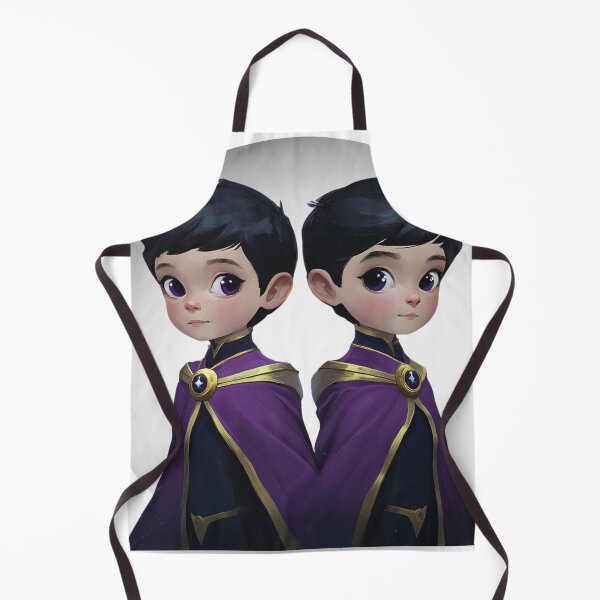 Item preview, Mystic Wonder Twins – Magical Duo in Purple Cloaks designed and sold by MomentumbyOla.