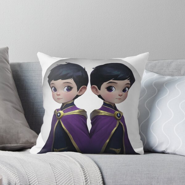 Item preview, Mystic Wonder Twins – Magical Duo in Purple Cloaks designed and sold by MomentumbyOla.