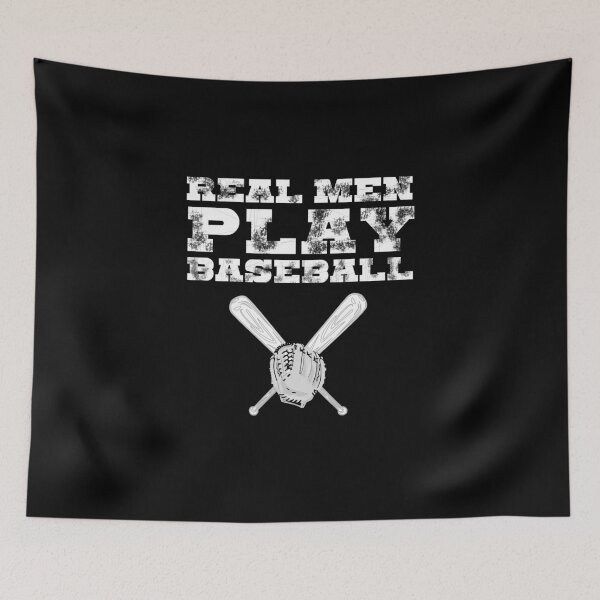 Item preview, Real Man play Baseball designed and sold by kailukask.
