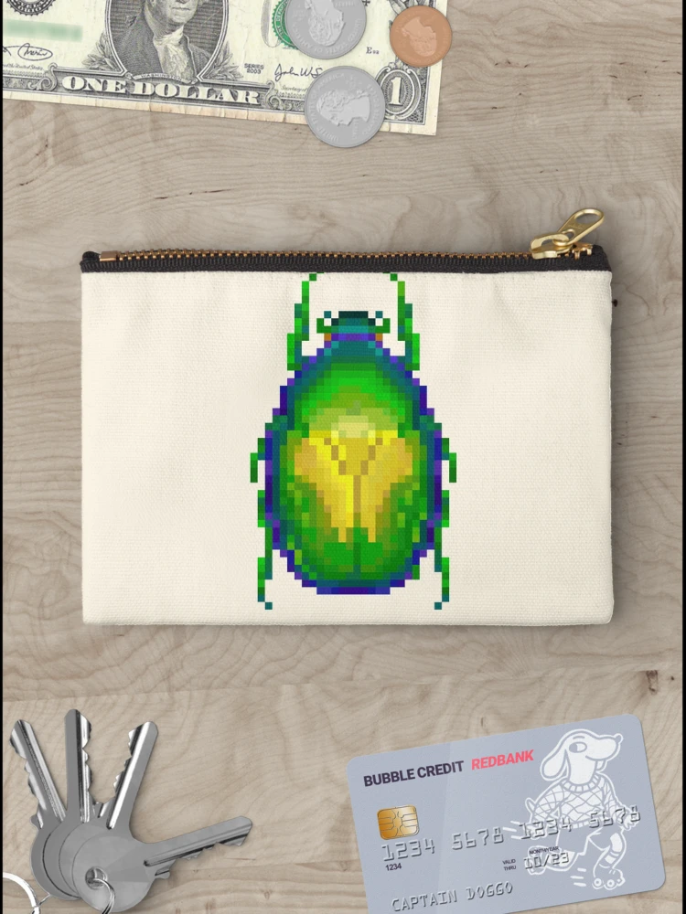 Thumbnail 3 of 4, Zipper Pouch, Shiny bug designed and sold by Visual Alchemy.