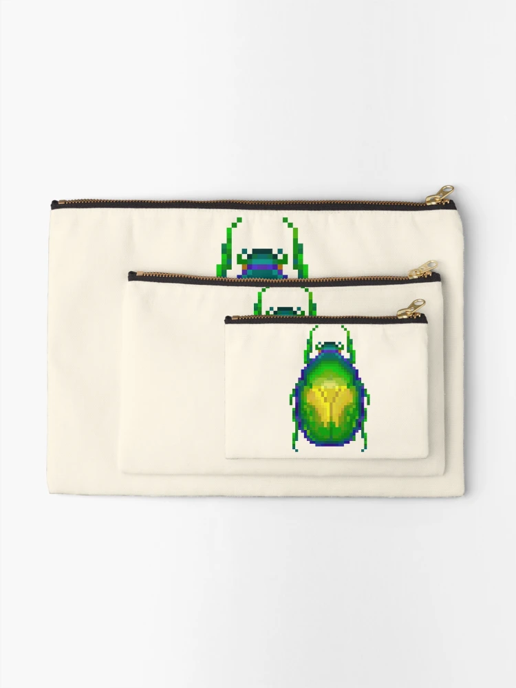 Thumbnail 2 of 4, Zipper Pouch, Shiny bug designed and sold by Visual Alchemy.