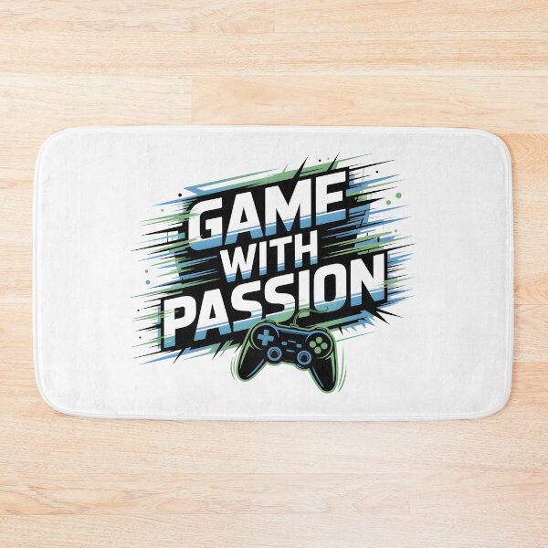 Item preview, Game with Passion Inspirational Gamer Art designed and sold by Printiko.