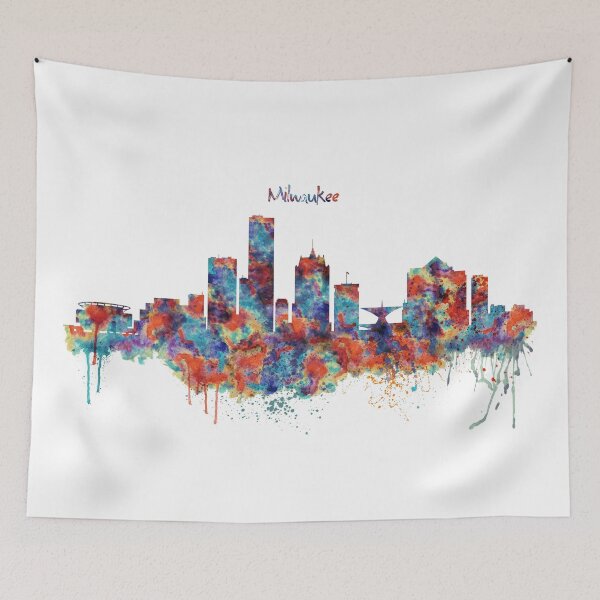 Item preview, Milwaukee Skyline Splash designed and sold by caracatita75.