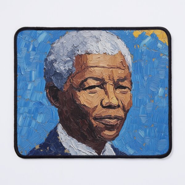 Item preview, Nelson Mandela | Post-impressionist painting style designed and sold by ComicsFactory.