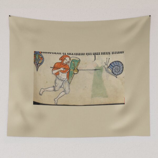 Item preview, "The lancer Tornose Caracol", medieval painting 11th century AD designed and sold by PatronesKawai.