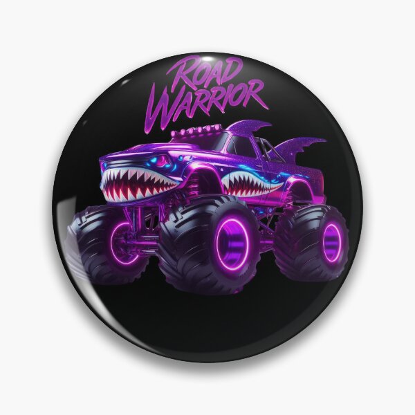 Item preview, Road Warrior – Purple Neon Shark Monster Truck designed and sold by UNIGRAPHIX.