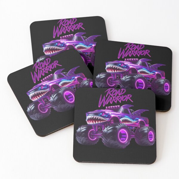 Item preview, Road Warrior – Purple Neon Shark Monster Truck designed and sold by UNIGRAPHIX.
