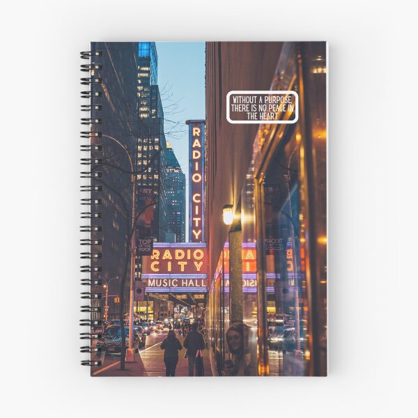 Item preview, Busy City Life Design with Inspirational Quote "Without a Purpose, There Is No Peace in the Heart" – Urban Art for City Lovers designed and sold by knalpot-design.