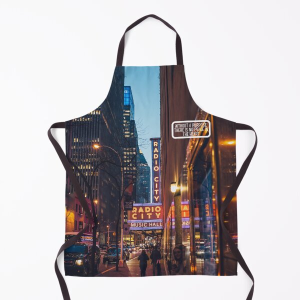 Item preview, Busy City Life Design with Inspirational Quote "Without a Purpose, There Is No Peace in the Heart" – Urban Art for City Lovers designed and sold by knalpot-design.