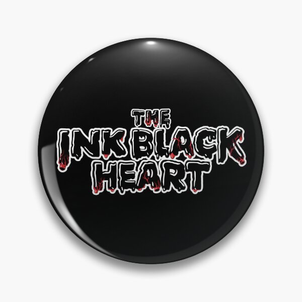 Item preview, The Ink Black Heart (White Outline Version) | Cormoran Strike & Robin Ellacott designed and sold by CrowdyGraphics.