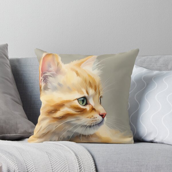 Item preview, Yellow Kitten Portrait designed and sold by BookCovered.